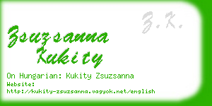 zsuzsanna kukity business card